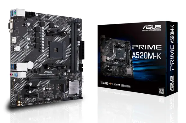 ASUS PRIME A520M-K                       (AMD,AM4,DDR4,mATX)