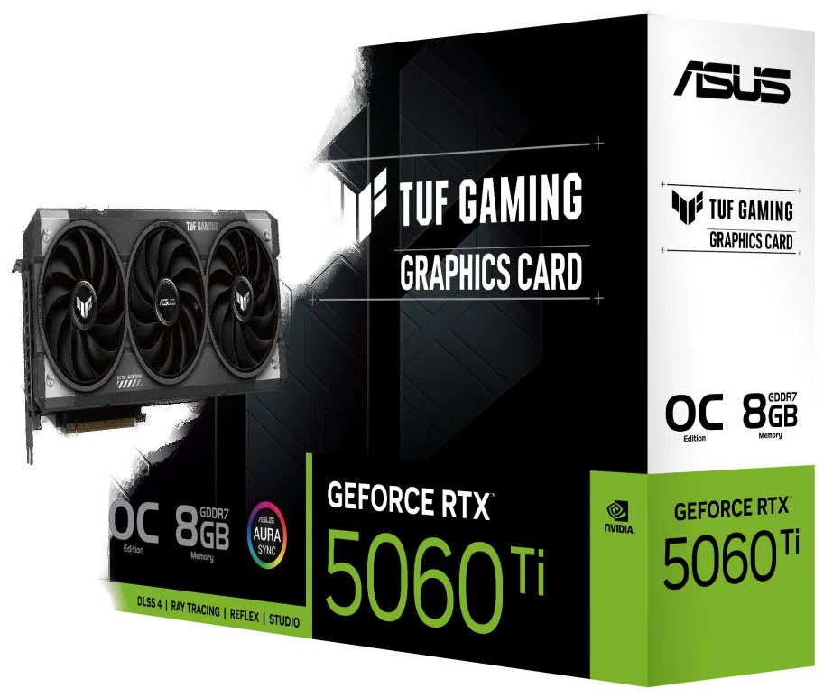 ASUS TUF Gaming TUF-RTX5060TI-O8G-GAMING NVIDIA GeForce RTX 5060 Ti 8 GB GDDR7
