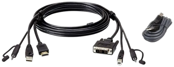 Aten Verbindungskabel Secure HDMI-DVI-D, 1,8m, USB, Audio