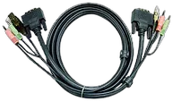 Aten Verbindungskabel DVI, 3m, USB, Audio Aten Verbindungskabel DVI, 3m, USB, Audio