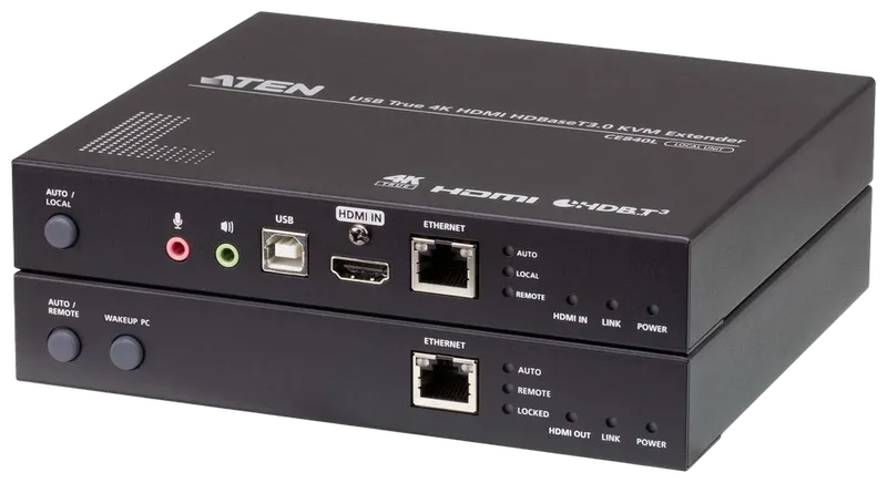 Aten Video/Audio-Extender,100mtr., HDMI, Sender/Empfänger-Set, (4K bei 100 m)