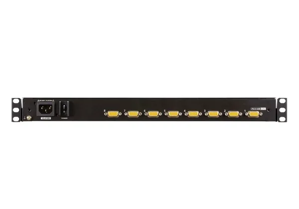 Aten KVM/TFT 8-fach, 19" 1HE, incl.KVM/TFT 19", Deutsch
