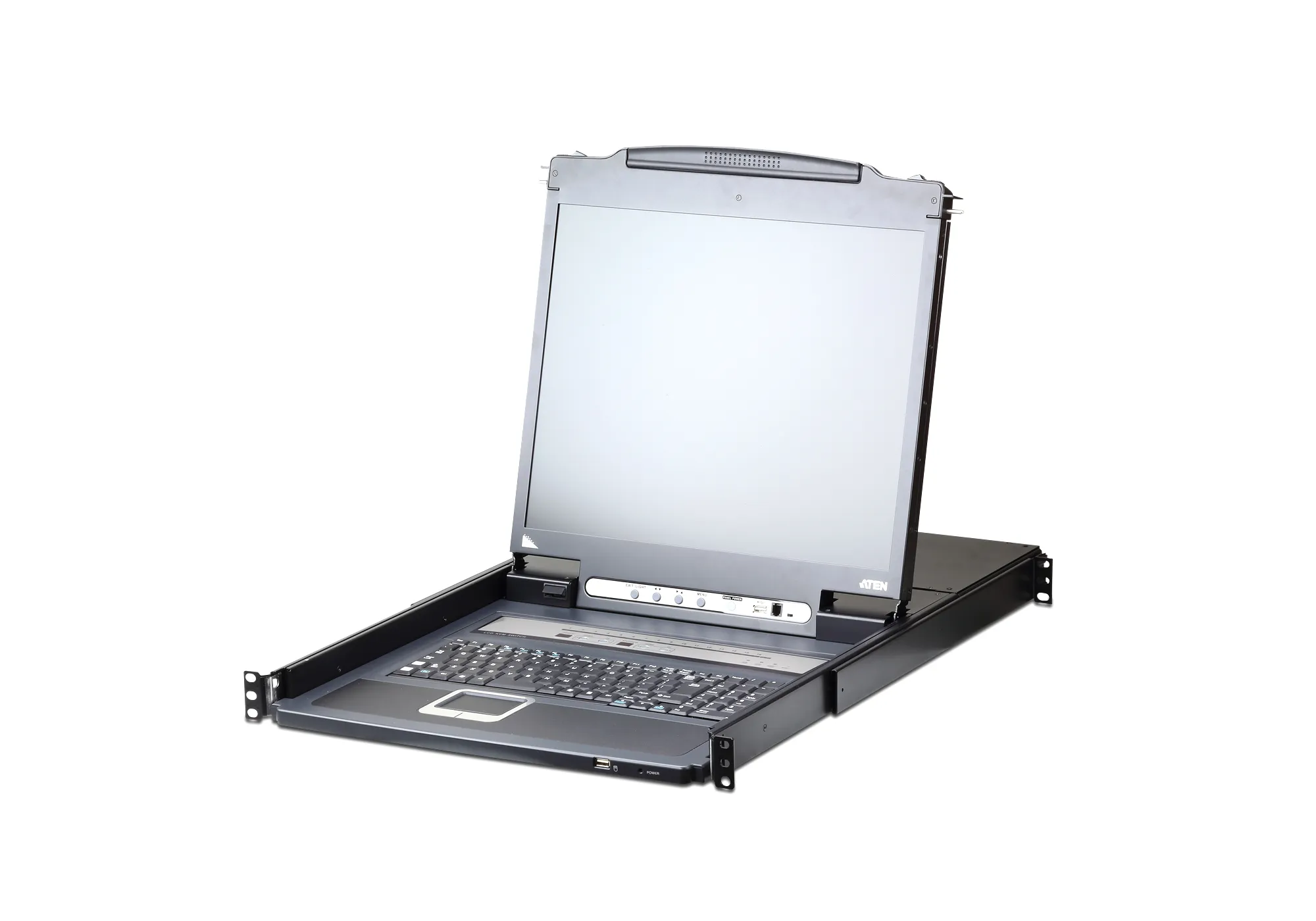 Aten KVM/TFT 16-fach,19" 1HE,incl.KVM over IP/TFT 19", Deutsch,Black Aten KVM/TFT 16-fach,19" 1HE,incl.KVM over IP/TFT 19", Deutsch,Black