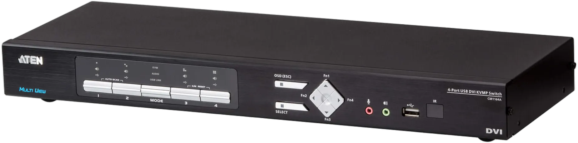 Aten KVM-Switch  4-f. Audio/USB/DVI, 4K, Multi-View