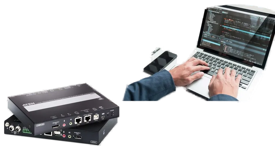 Aten KVM-Extender, over IP, Displayport