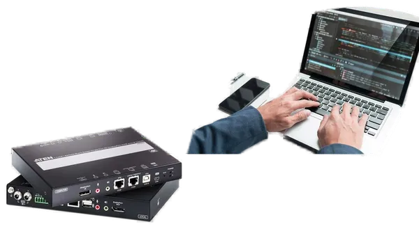 Aten KVM-Extender, over IP, Displayport