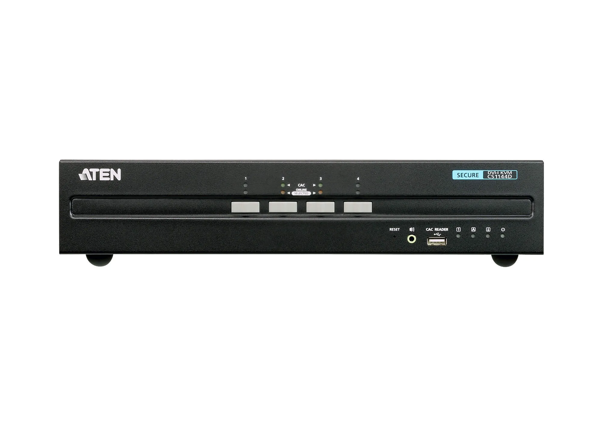 Aten KVM-Switch 4-fach Audio/DVI, USB, Dual Display, Secure Aten KVM-Switch 4-fach Audio/DVI, USB, Dual Display, Secure