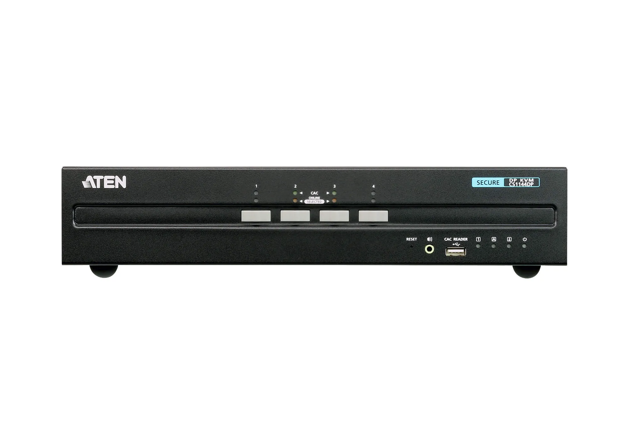Aten KVM-Switch  4-fach Audio/DP(Displayport), USB, Dual Display, Secure