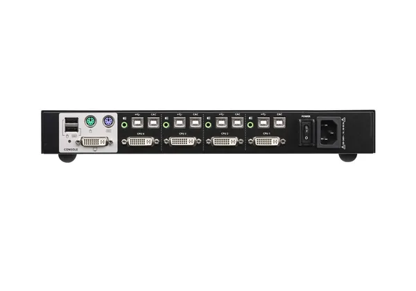 Aten KVM-Switch  4-fach Audio/DVI, USB, Secure
