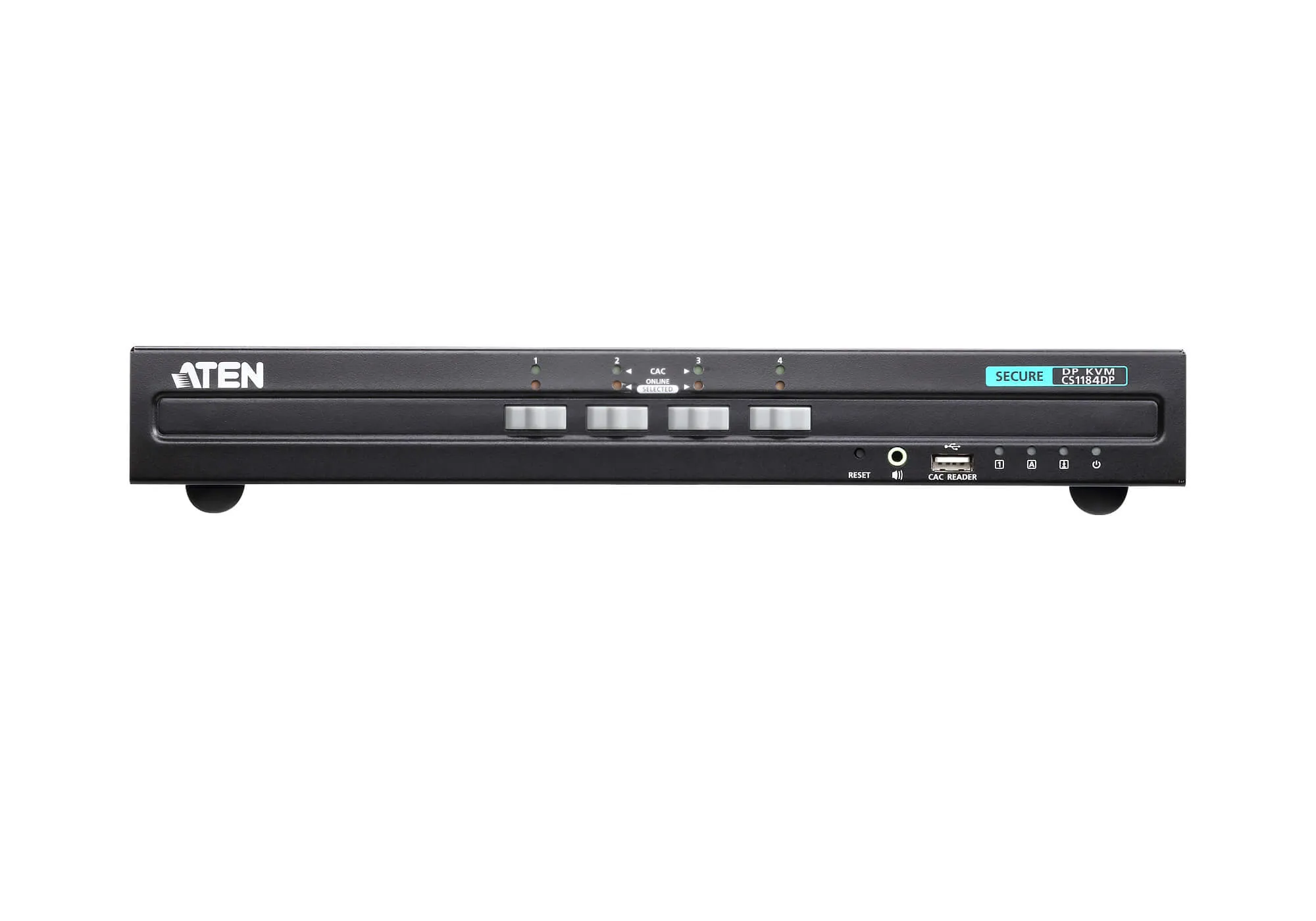 Aten KVM-Switch 4-fach Audio/DP(Displayport), USB, Secure