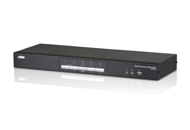 Aten KVM-Switch 4/2-fach Audio/DVI/USB, für Dual-Port DVI Aten KVM-Switch 4/2-fach Audio/DVI/USB, für Dual-Port DVI