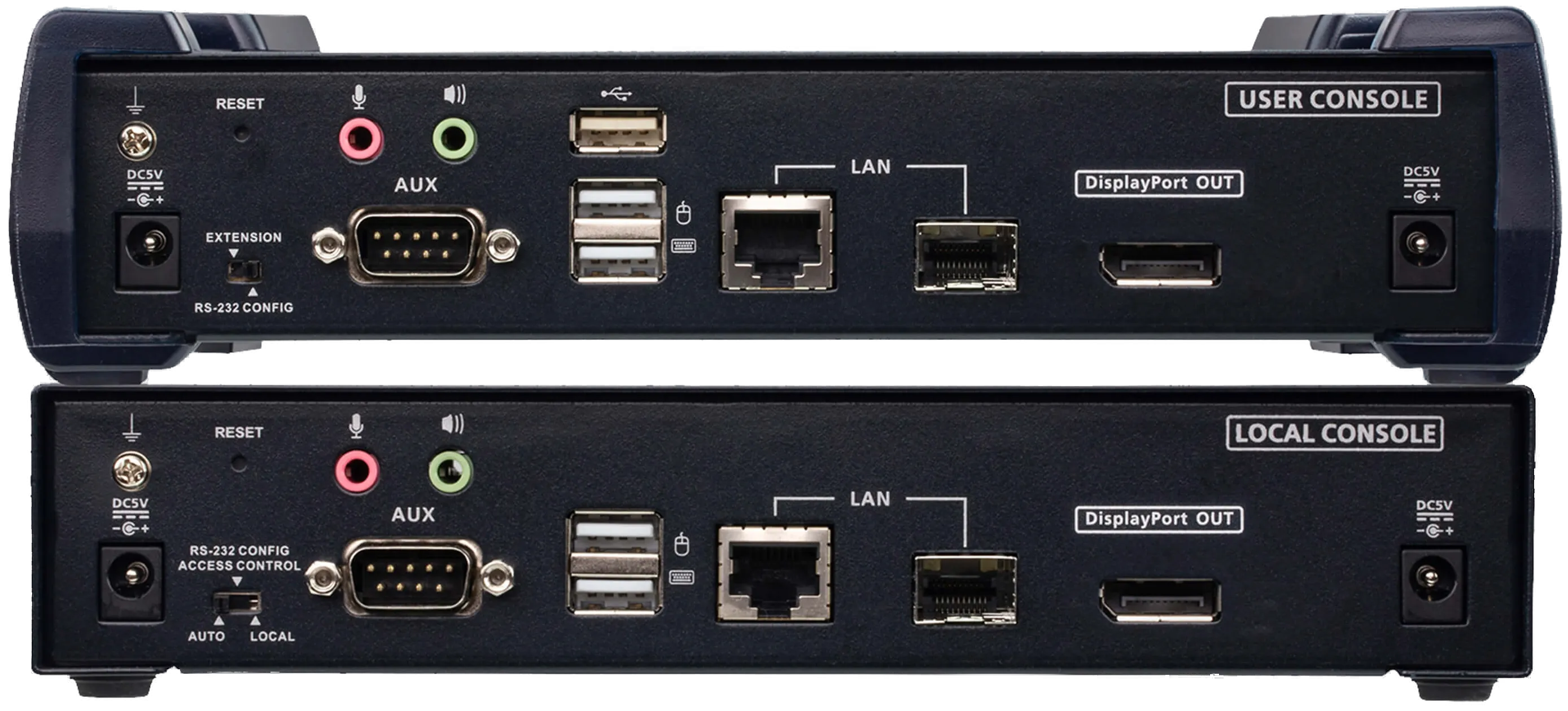 Aten KVM-Switch DP(Displayport)/USB/Audio, über IP, 4K