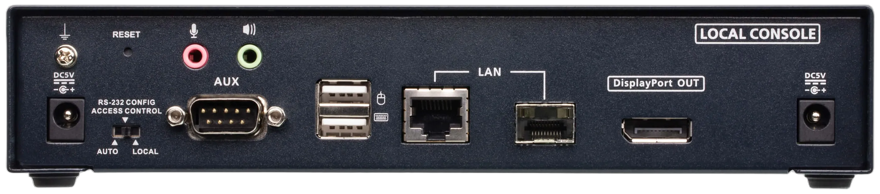 Aten KVM-Switch DP(Displayport)/USB/Audio, über IP, 4K
