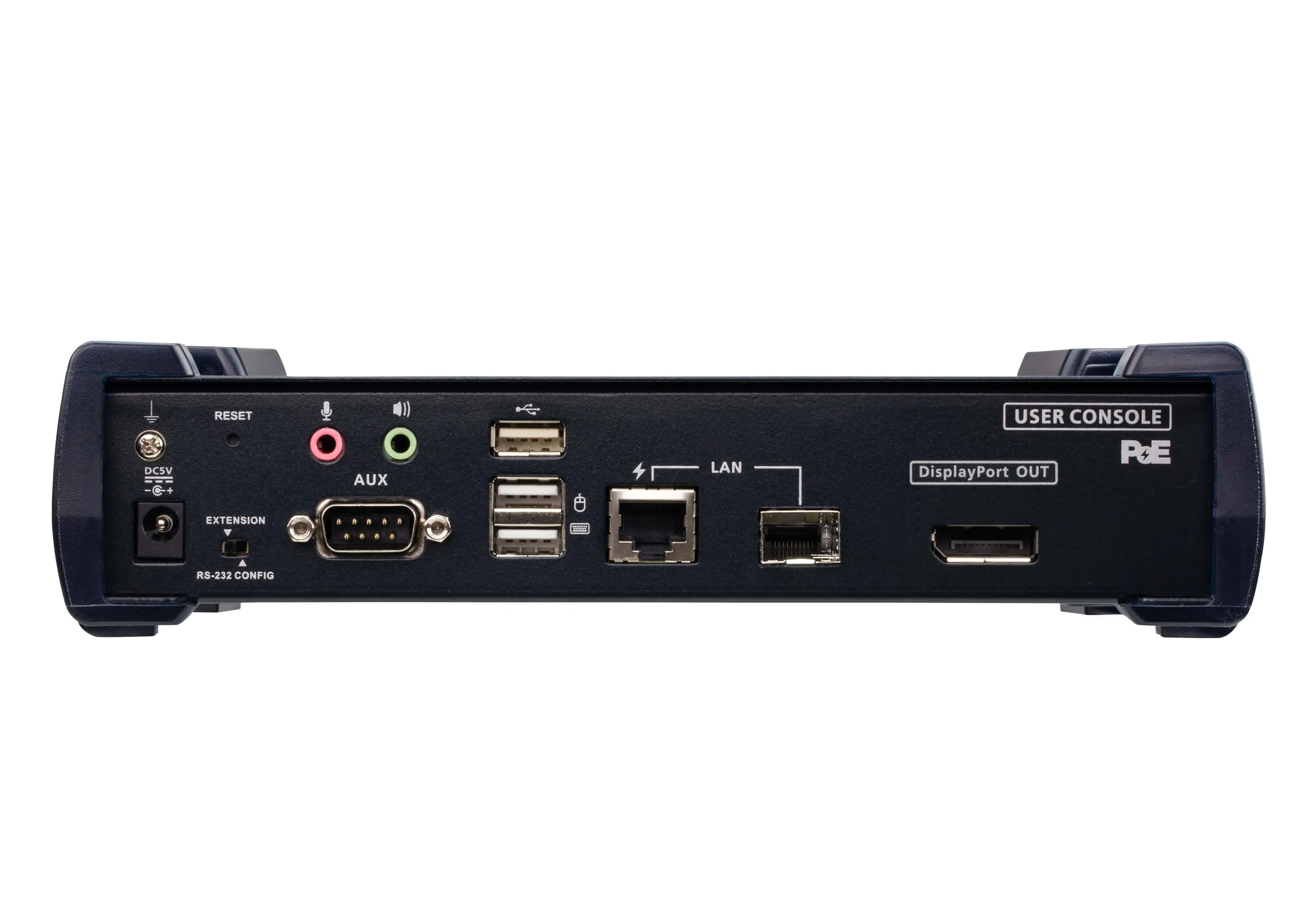 Aten KVM-Switch  DP(Displayport)/USB/Audio, über IP, 4K, with PoE