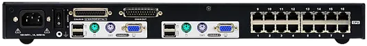 Aten KVM-Switch 16-fach TP(über Cat5 Kabel), 2x Console Aten KVM-Switch 16-fach TP(über Cat5 Kabel), 2x Console