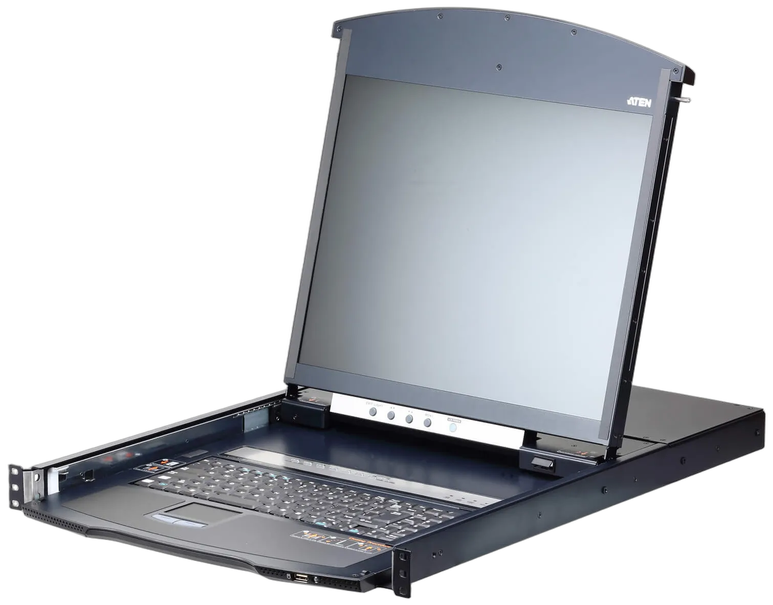 Aten KVM/TFT 8-fach, 19" 1HE, incl.KVM/TFT 17", IP, Dual Rail Aten KVM/TFT 8-fach, 19" 1HE, incl.KVM/TFT 17", IP, Dual Rail