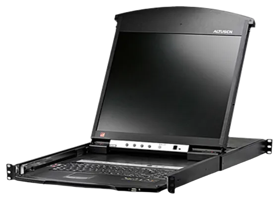 Aten KVM/TFT 8-fach, 19" 1HE, incl.KVM/TFT 17", IP, Dual Rail, HDMI/VGA/USB/PS_2/RJ45 Aten KVM/TFT 8-fach, 19" 1HE, incl.KVM/TFT 17", IP, Dual Rail, HDMI/VGA/USB/PS_2/RJ45