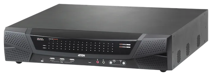 Aten KVM-Switch 64-fach, LAN(IP-fähig), 1xlocal + 8x Remote User, Virual Media Aten KVM-Switch 64-fach, LAN(IP-fähig), 1xlocal + 8x Remote User, Virual Media