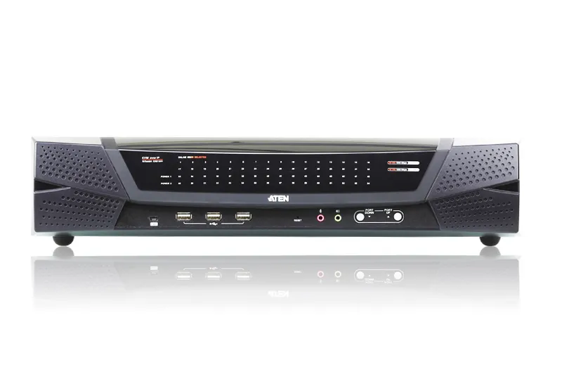 Aten KVM-Switch 64-fach, LAN(IP-fähig), 1xlocal + 8x Remote User, Virual Media Aten KVM-Switch 64-fach, LAN(IP-fähig), 1xlocal + 8x Remote User, Virual Media