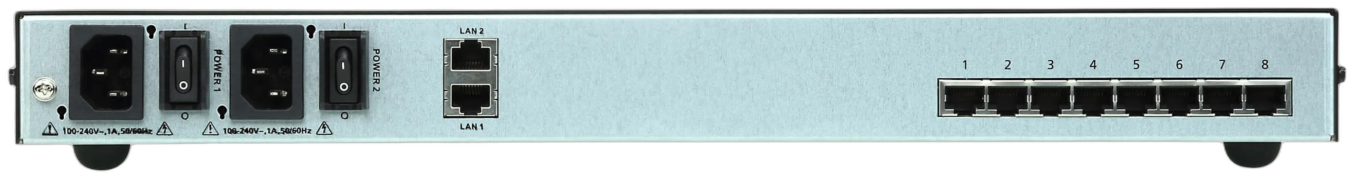 Aten Serial-Switch 8-fach , LAN(IP), mit Dual-Strom/LAN Aten Serial-Switch 8-fach , LAN(IP), mit Dual-Strom/LAN