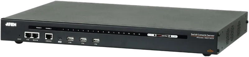 Aten Serial-Switch 16-fach , LAN(IP), mit Dual-Strom