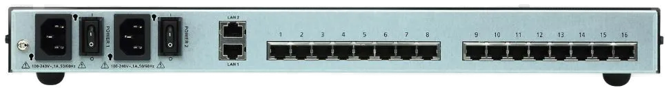 Aten Serial-Switch 16-fach , LAN(IP), mit Dual-Strom Aten Serial-Switch 16-fach , LAN(IP), mit Dual-Strom