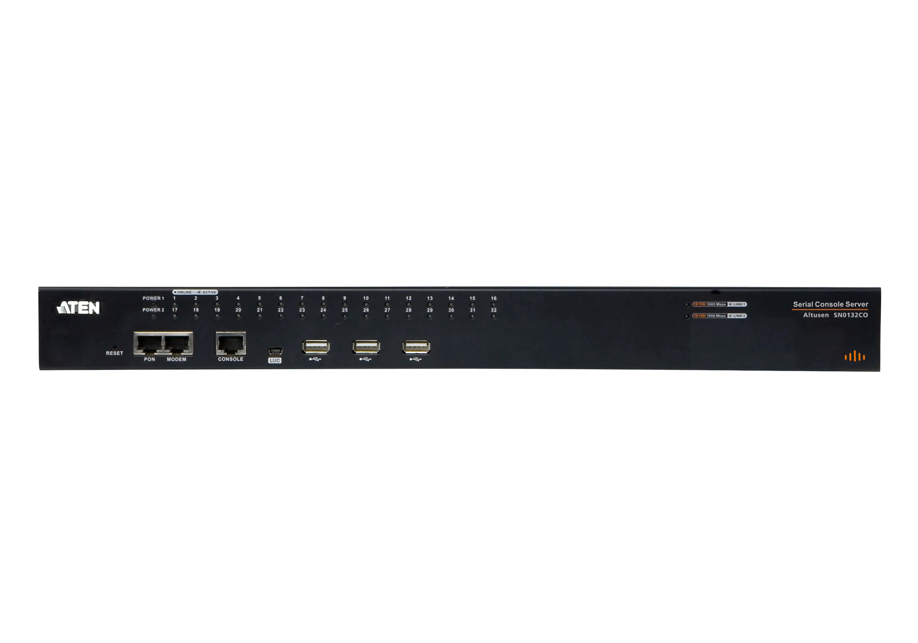 Aten Serial-Switch 32-fach , LAN(IP), mit Dual-Strom Aten Serial-Switch 32-fach , LAN(IP), mit Dual-Strom