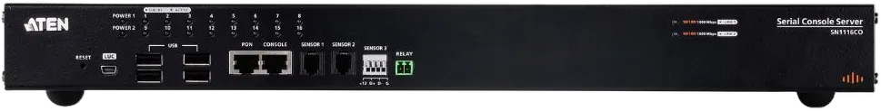 Aten Serial Konsolenserver mit 16 Anschlüssen und Dual Power / SFP