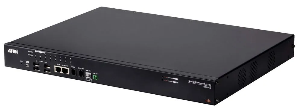 Aten Serial Konsolenserver mit 16 Anschlüssen und Dual Power / SFP