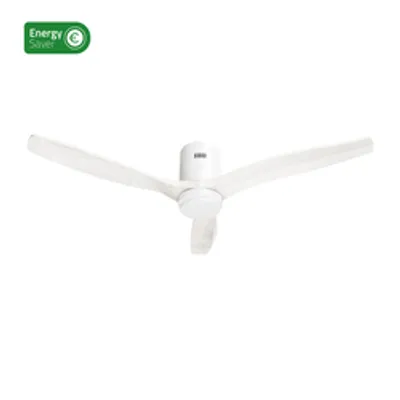 Hombli smarter Deckenventilator mit Licht, White & White Wood