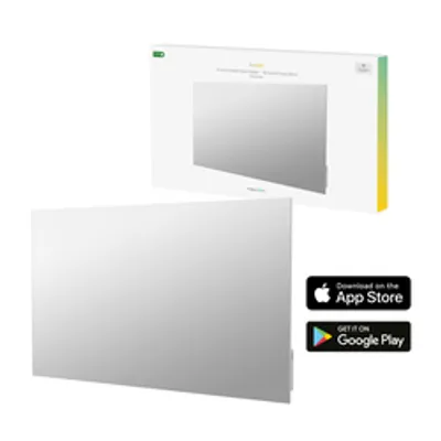 Hombli smartes Infrarot Glas Heizpanel 600W Spiegel