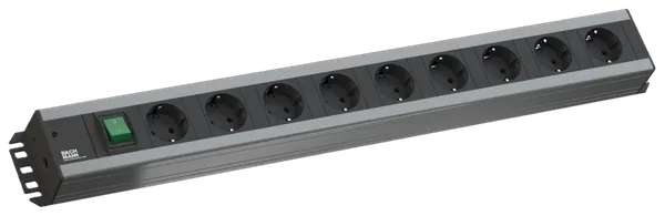 Bachmann Handwerkerleiste,  9xDosen(CEE7) -> Stecker(CEE7), 2m, Schalter