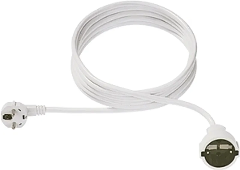 Bachmann Kabel, Verlängerung, Dose(CEE7)->Stecker(CEE7),  3m, weiss