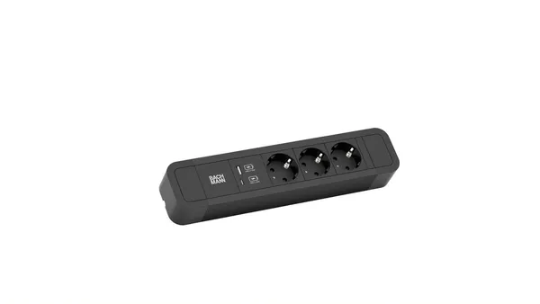 Bachmann Steckdosenleiste, PRIMO 2 3xCEE7/3, 1xUSB A&C Charger 2,0m CEE7/7