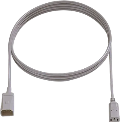 Bachmann Kabel, Verlängerung, Kupplung(C13)->Stecker(C14), 1.0m, grau