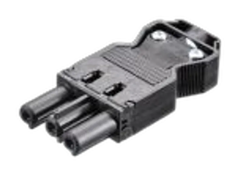 Bachmann Geräte Stecker GST18/3 schwarz