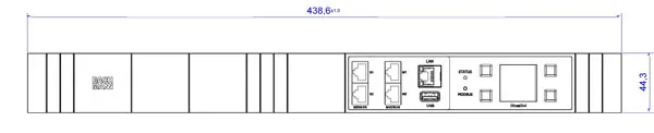 Bachmann PDU, Steckdosen, 8xDosen(C13)-> 1ph Zuleitung 3m, 16A, mit Stecker CEE 16A blau, BN7000 Bachmann PDU, Steckdosen, 8xDosen(C13)-> 1ph Zuleitung 3m, 16A, mit Stecker CEE 16A blau, BN7000