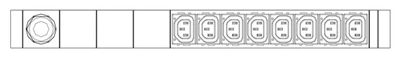 Bachmann PDU, Steckdosen, 8xDosen(C13)-> 1ph Zuleitung 3m, 16A, mit Stecker CEE 16A blau, BN7000 Bachmann PDU, Steckdosen, 8xDosen(C13)-> 1ph Zuleitung 3m, 16A, mit Stecker CEE 16A blau, BN7000