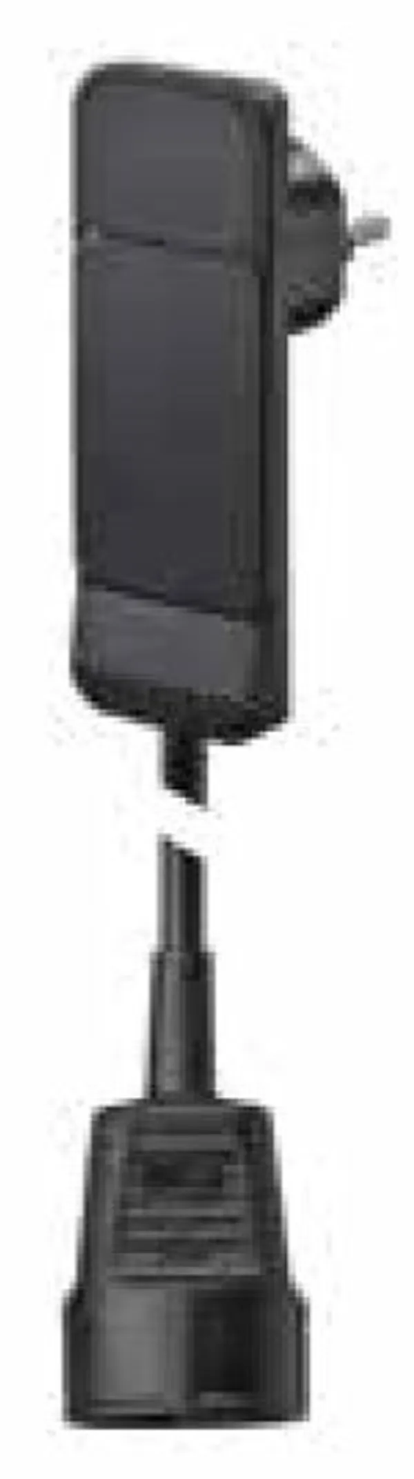 Bachmann SMART PLUG Flachstecker, Verlängerung, 1xDosen(CEE7)->Stecker(CEE7),  3m, Schwarz, mit Auswurfmechanik