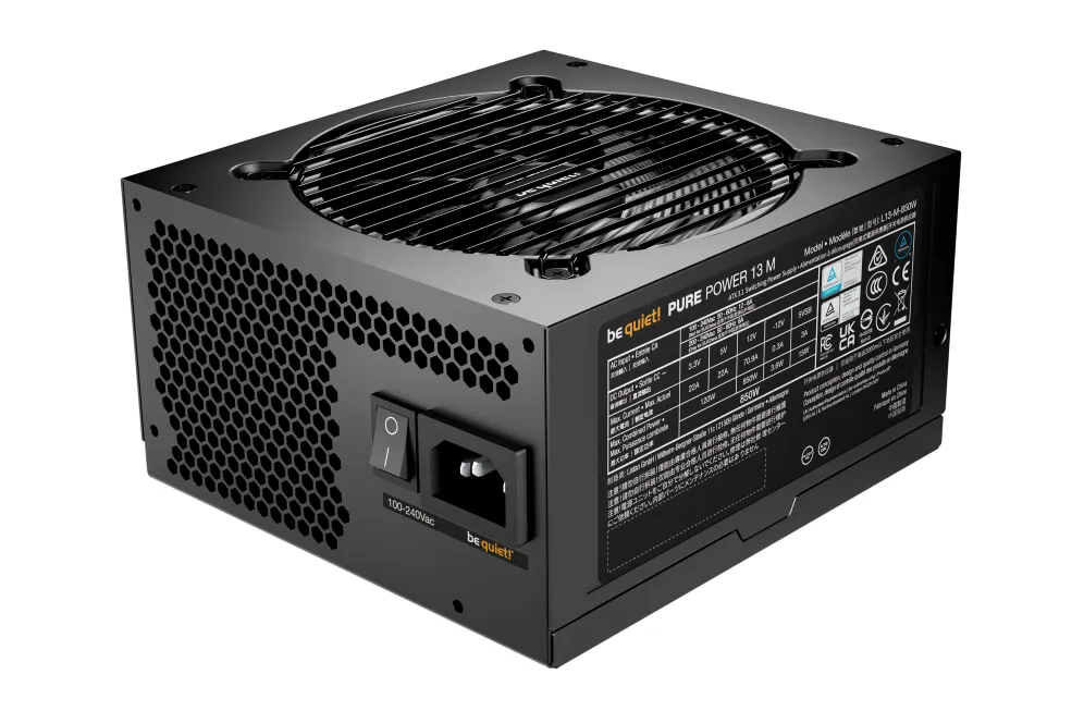 be quiet! Pure Power 13 M | 850W unidad de fuente de alimentación 20+4 pin ATX ATX Negro