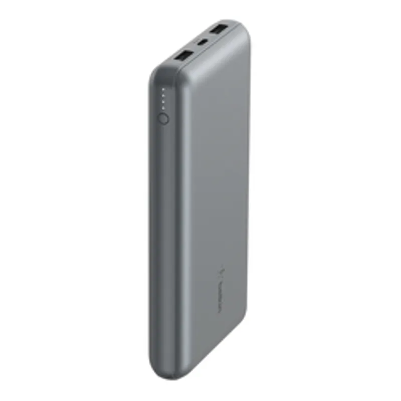 Belkin BOOST CHARGE Powerbank, 20.000mAh 15W, USB-A & -C, grau