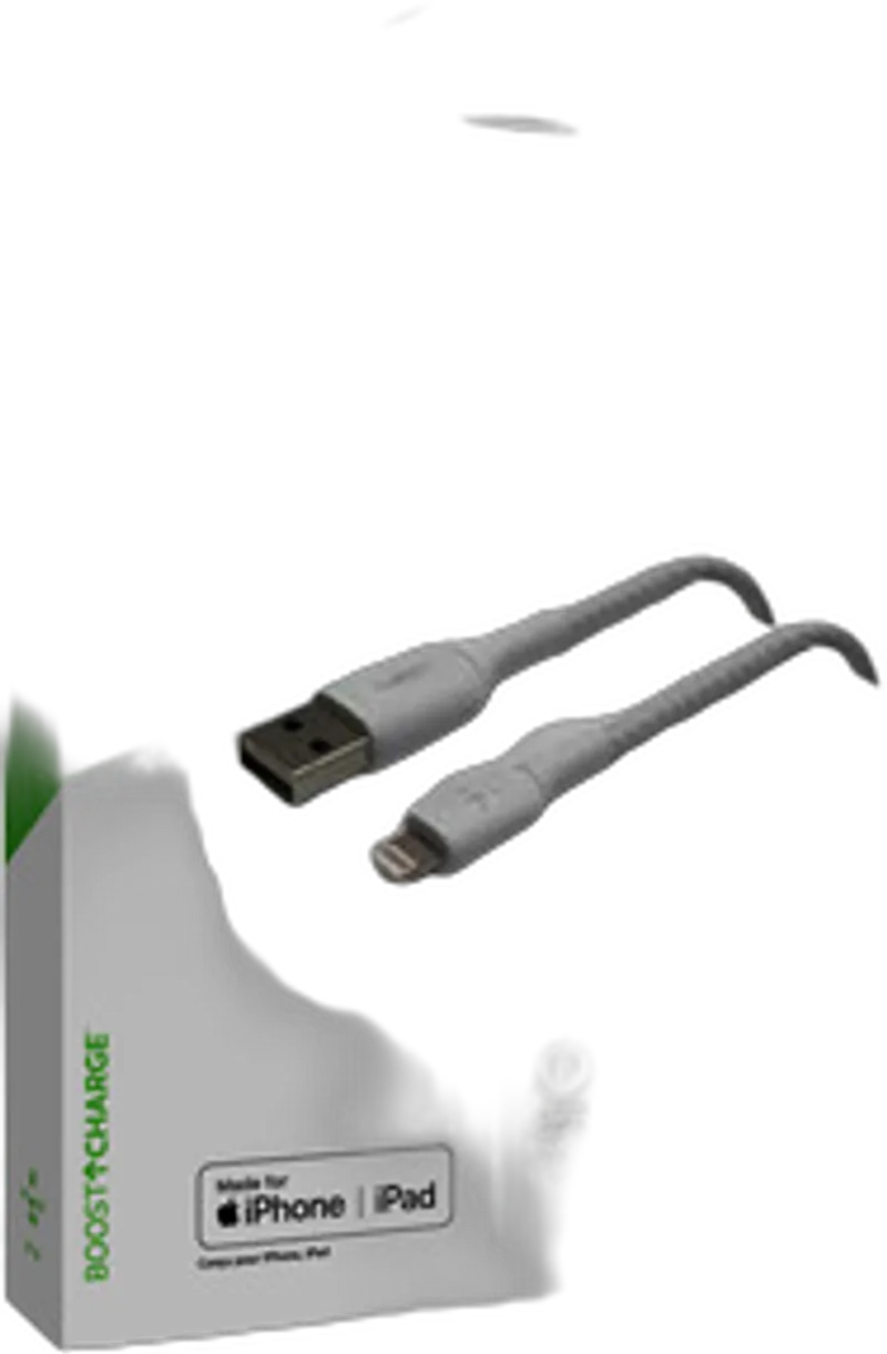 Belkin Lightning Lade/Sync Kabel ummantelt mfi 1m weiß