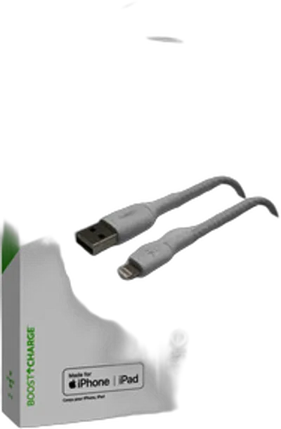 Belkin Lightning Lade/Sync Kabel ummantelt mfi 1m weiß