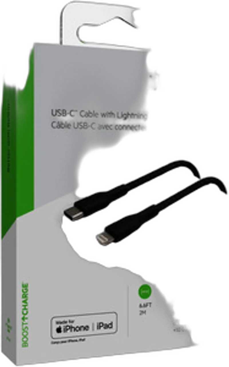 Belkin Lightning/USB-C Kabel ummantelt mfi 2m schwarz