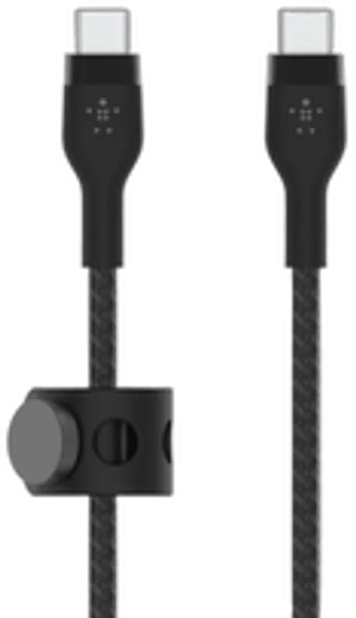 Belkin Belkin PRO Flex USB-C/USB-C Silikon-Kabel, 1m, schwarz
