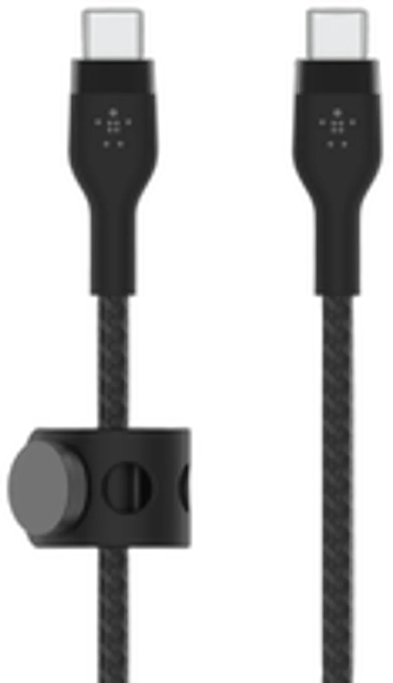 Belkin Belkin PRO Flex USB-C/USB-C Silikon-Kabel, 1m, schwarz