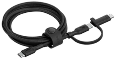 Belkin BOOST CHARGE 2-in-1-Kabel mit USB-C- und Lightning, blk