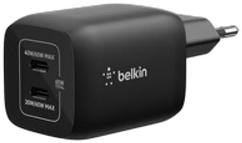 Belkin Gaming Dual USB-C Ladegerät , 65 Watt, GaN, schwarz