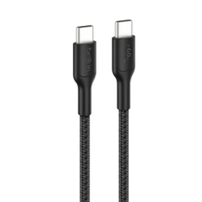 Belkin Gaming UCB-C/USB-C Kabel, 2m, geflochten, schwarz