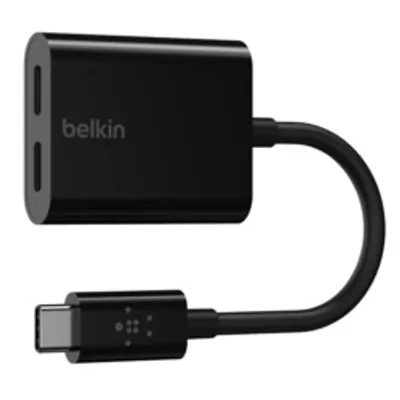 Belkin RockStar USB-C Audio- und Ladeadapter, schwarz